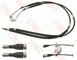 Kabel, parkeringsbremse, Bak, Senter, OPEL COMBO Skåp/stor limousine, COMBO Tour, VAUXHALL COMBO Mk II, COMBO TOUR Mk II, 24468130, 5 22