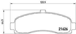 Bremseklosser sett, NISSAN MICRA II, 410601F025, 410606F625, 410606F626, 4106099B25, 4106099B26, 41060BF625, 416099B26
