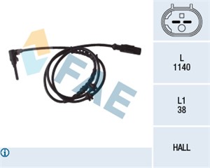 Sensor, hjulturtall, framaksel, Høyre eller venstre, CITROËN,FIAT,PEUGEOT, 4545.F1, 51725099