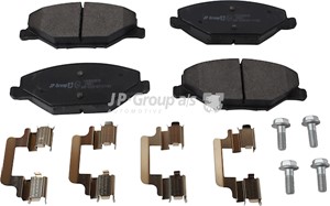 Bremseklosser sett, Framaksel, SKODA FABIA II, FABIA III, FABIA Combi II, FABIA Kombi III, RAPID, RAPID Spaceback, VW POLO Sedan V, 6RU6