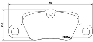 Bremseklosser sett, Bakaksel, Framaksel, PORSCHE PANAMERA, PANAMERA Sport Turismo, 97035194905, 97035294902, 97035294903, 97035294904, 9