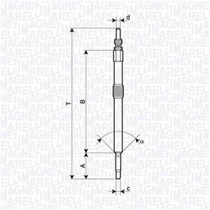 Glødeplugg, VW LT 28-35 Buss II, LT 28-46 Flak/chassi II, LT 28-46 Skåp II, 062 905 061, 062905061