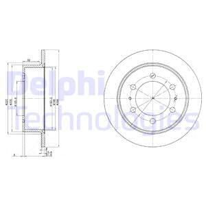 Bremseskive, Bakaksel, DAEWOO,SSANGYONG, 4840105100, 4840105101, 48401-05101, 4840105110
