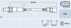 Lambdasonde, Bak, AUDI,SEAT,SKODA,VW, 03C 906 262 AA, 03C 906 262 AD, 03C 906 262 M, 03E 906 262 B, 03E 906 262 C, 06A 906 262 BS, 06A 9