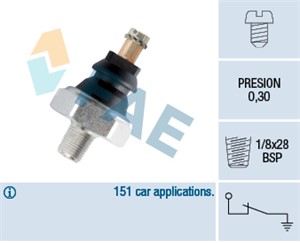 Oljetrykkbryter, ACURA,HONDA,KIA,MAZDA,ROVER,SUBARU,SUZUKI,VW, 0222-18-501 A, 0222-18-501, 0222-98-501 A, 0223-18-501, 0233-18-501, 0600
