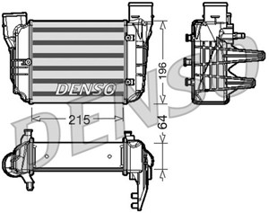 Ladeluftkjøler, AUDI A4 B6, A4 B6 Avant, A4 B6 Cabriolet, A4 B7, A4 B7 Avant, SEAT EXEO, EXEO ST, 8E0145805N