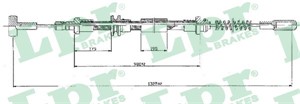 Kabel, parkeringsbremse, Foran, IVECO DAILY Flak/chassi III, DAILY Skåp III, 504003617