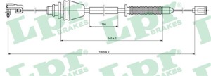 Gasskabel, RENAULT MEGANE I, MEGANE Classic I, 7700843197