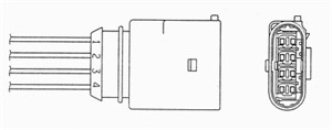 Lambdasonde, Foran, Foran høyre, Foran venstre, på begge sider, AUDI,SEAT,SKODA,VW, 058 906 265 C, 058 906 265 V, 06C 906 265