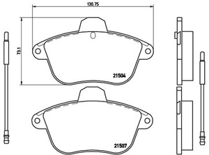 Bremseklosser sett, CITROËN XM, XM Break, RENAULT CLIO II, SPORT SPIDER, 425295, 6000008898, 6000009332, 6000009363, 6000009999, 9565963