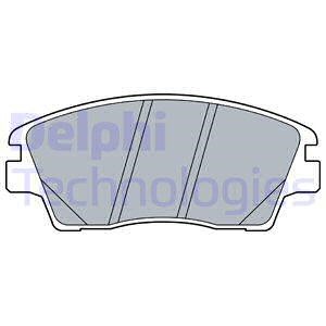 Bremseklosser sett, Framaksel, HYUNDAI ELANTRA Sedan VI, ix35, TUCSON, TUCSON Skåp/SUV, KIA SPORTAGE IV, 58101D3A10, 58101D3A11, 58101D7