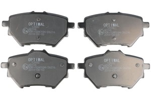 Bremseklosser sett, Bakaksel, CITROËN,PEUGEOT, 16 090 006 80, 1609000680