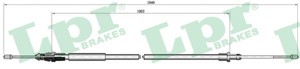 Kabel, parkeringsbremse, Bak, Høyre, Venstre, CITROËN C3 I, C3 Pluriel, 4745V1, 4745VA
