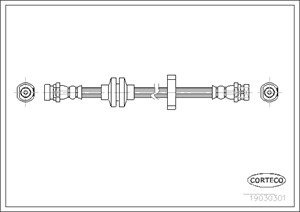 Bremseslange, Foran, Framaksel, RENAULT ESPACE IV, LAGUNA II, LAGUNA Grandtour II, VEL SATIS, 7701050070