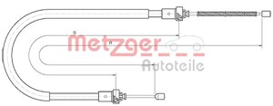 Kabel, parkeringsbremse, Bakre venstre, Høyre bak, DACIA DUSTER, 8200 820 595