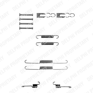 Tilbehørsett, bremsesko, Bakaksel, FIAT PANDA, PANDA Skåp/halvkombi, UNO