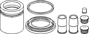 Reparasjonssett, bremseklave, Framaksel, AUDI,SEAT,SKODA,VW, 1J0 698 123CS, 1J0 698 123S, 3A0 698 123S