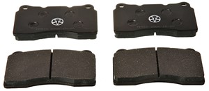 Bremseklosser sett, Framaksel, HONDA,MITSUBISHI,OPEL,RENAULT,SAAB,SUBARU,TESLA,VOLVO, 105506600B, 13329562, 13411116, 1605100, 1605175,