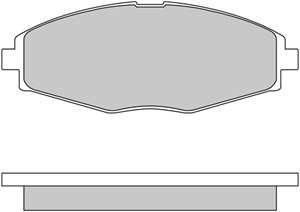 Bremseklosser sett, Framaksel, CHEVROLET MATIZ, SPARK, DAEWOO LANOS, LANOS Sedan, MATIZ, MATIZ Skåp/halvkombi, 96316582