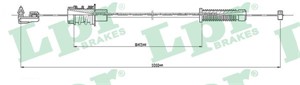 Gasskabel, CITROËN C15 Kombi, C15 Skåp/stor limousine, VISA, 95595357