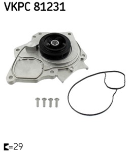 Vannpumpe, AUDI,SEAT,SKODA,VW, 06K 121 011 B, 06K 121 011 C, 06K 121 011, 06L 121 005 A, 06L 121 012 A, 06L 121 012