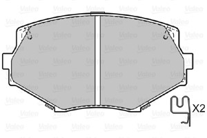 Bremseklosser sett, Framaksel, MAZDA MX-5 I, MX-5 II, MX-5 III, N0Y33323Z, N0Y3-33-23Z, N0Y33328Z, N0Y3-33-28Z, NAY53323Z, NAY5-33-23Z,