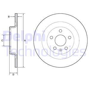 Bremseskive, Bakaksel, VOLVO S60 III, S90 II, V60 II, V90 Kombi II, XC60 II, 31423721