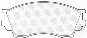 Bremseklosser sett, Framaksel, MAZDA B-SERIE, XEDOS 9, TA01-33-23Z, TA01-33-28Z, TBY7-33-23Z, TBY7-33-28Z, TCY7-33-23Z, TCY7-33-28Z