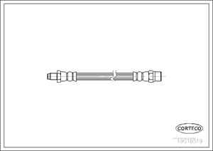 Bremseslange, Foran eller bak, AUDI 90 B3, COUPE B2, COUPE B3, QUATTRO, VW K 70, 893611775