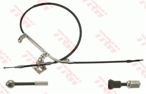 Kabel, parkeringsbremse, Bak, Bakre venstre, Venstre, VW PASSAT B5, PASSAT B5 Variant, PASSAT B5.5, PASSAT B5.5 Variant, 3B0 609 721 AC,