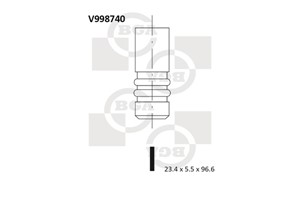 Utløpsventil, CITROËN,FIAT,FORD,MAZDA,MINI,PEUGEOT,SUZUKI,VOLVO, 0949.C3, 0949C3, 11 34 7 805 969, 11347805969, 1229883, 30711497, 3M5Q6