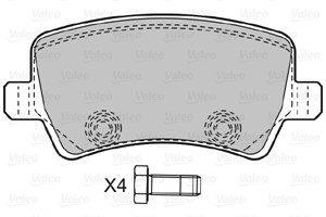 Bremseklosser sett, Bakaksel, Framaksel, FORD,LAND ROVER,VOLVO, 1426143, 1426144, 1439866, 1459450, 1503969, 1566233, 1752093, 1916606,