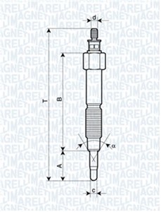 Glødeplugg, NISSAN ALMERA I, ALMERA Hatchback I, PRIMERA, PRIMERA Hatchback, PRIMERA Traveller, 11065-57J00, 1106557J9A, 11065-5C900, 11