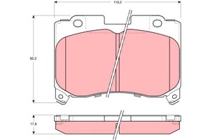 Bremseklosser sett, Framaksel, TOYOTA CELICA Coupé, SUPRA, 04465-14150, 04465-14390, 04465-20100, 04465-20600, 04491-14331, 04491-2B040,