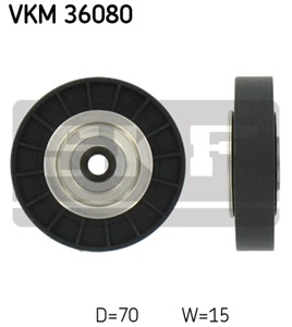 Styrerulle-kileribberem, Senter, Øvre, RENAULT CLIO II, KANGOO, KANGOO Express, 77 00 274 218, 77 00 869 684