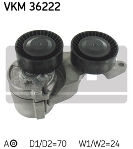 Strammerull, kilerem med ribber, VOLVO S60 I, S80 I, V70 II, XC70 CROSS COUNTRY I, XC90 I, 30757282, 31251251