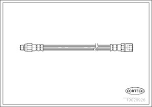 Bremseslange, Framaksel, IVECO DAILY Buss II, DAILY Flak/chassi I, DAILY Flak/chassi II, DAILY Skåp I, DAILY Skåp II, 8796958