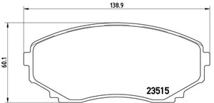 Bremseklosser sett, Framaksel, MAZDA E Flak/chassi, E Skåp, MPV I, MPV II, 1U113328Z, 1U133328Z, 1U1F3328Z, CBZ23322Z, L0Z13323Z, L0Z133