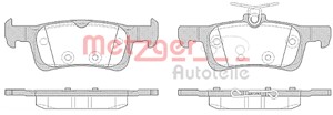 Bremseklosser sett, Bakaksel, PEUGEOT 308 II, 308 SW II, 16 108 141 80