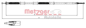 Kabel, parkeringsbremse, Høyre bak, FIAT DOBLO Skåp/stor limousine, 51750480