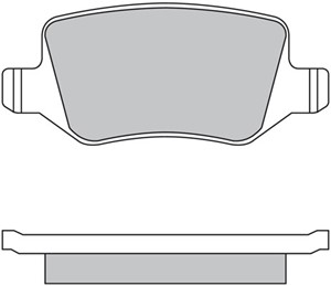 Bremseklosser sett, Bakaksel, MERCEDES-BENZ A-KLASS [W168, W169], B-KLASS Sports Tourer [W245], VANEO [414], 168 420 04 20, 1684200420,