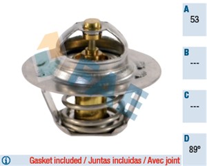Termostat, kjølemiddel, OPEL,RENAULT,VOLVO, 3474877, 3474877-2, 4402719, 77 00 866 896, 77 00 872 314, 77 00 966 896, 9110719
