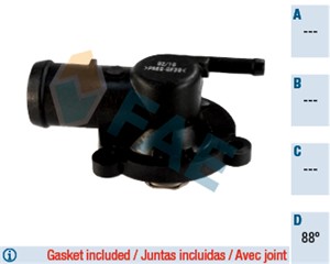 Termostat, kjølemiddel, SKODA FABIA I, FABIA Combi I, FABIA Praktik I, FABIA Sedan I, OCTAVIA Combi I, 047 121 111 S