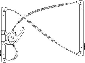 Vindusheis, Foran høyre, AUDI A3, 8L3 837 462