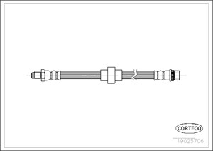 Bremseslange, Framaksel, RENAULT, 7700840390