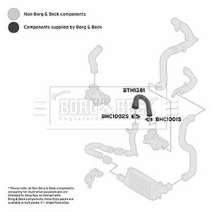 Ladeluftslange, Bak, Senter, Øvre, OPEL CORSA C, 1302604, 24406722
