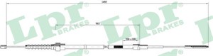 Kabel, parkeringsbremse, Bak, Høyre, Venstre, SEAT AROSA, VW LUPO I, 6X0609721D