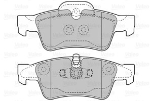 Bremseklosser sett, Bakaksel, MERCEDES-BENZ, 0044205220, 1644201520, 44205220, A0044205220, A1644201520