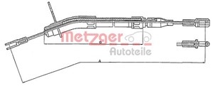 Kabel, parkeringsbremse, Bak, Bakre venstre, Høyre bak, Høyre, Venstre, MERCEDES-BENZ /8 [W114, W115], /8 Coupé [W114], 115 420 20 85, 1