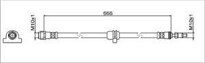 Bremseslange, Framaksel høyre, Framaksel venstre, BMW 3 [G20, G80, G28], 3 Touring [G21, G81], 3 Touring Van [G21], 34 30 6 879 281, 343